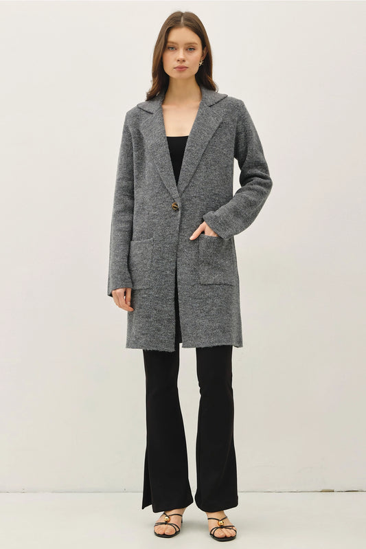 Single Button Coatigan