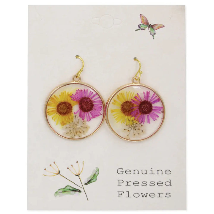 Pressed Flowers Earring Collection