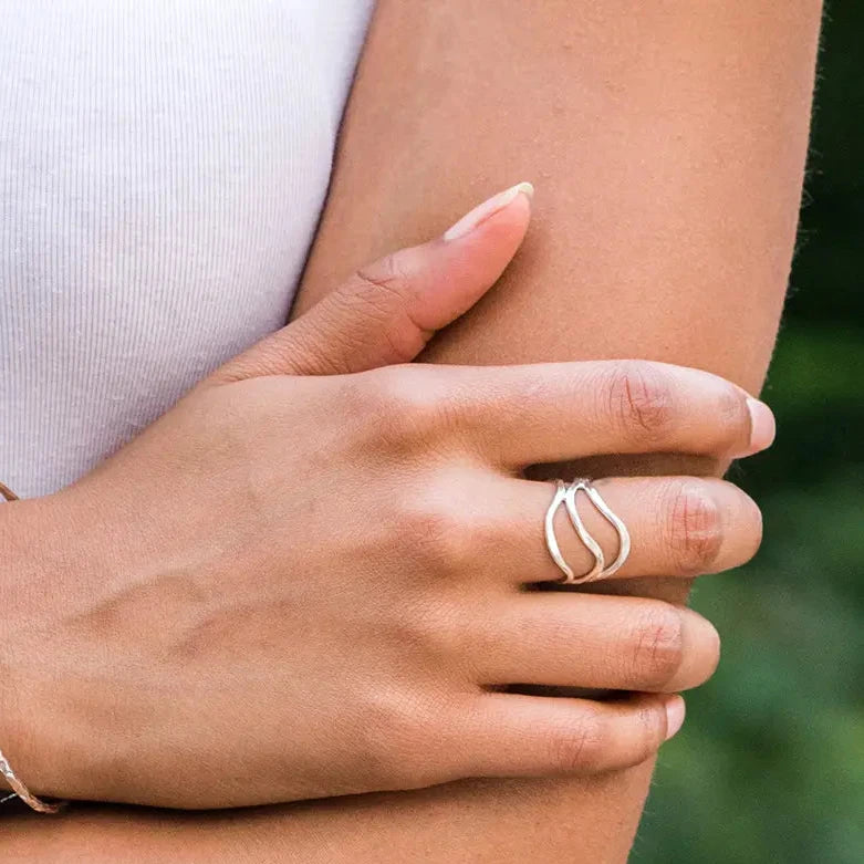 Anju Adjustable Brass Ring