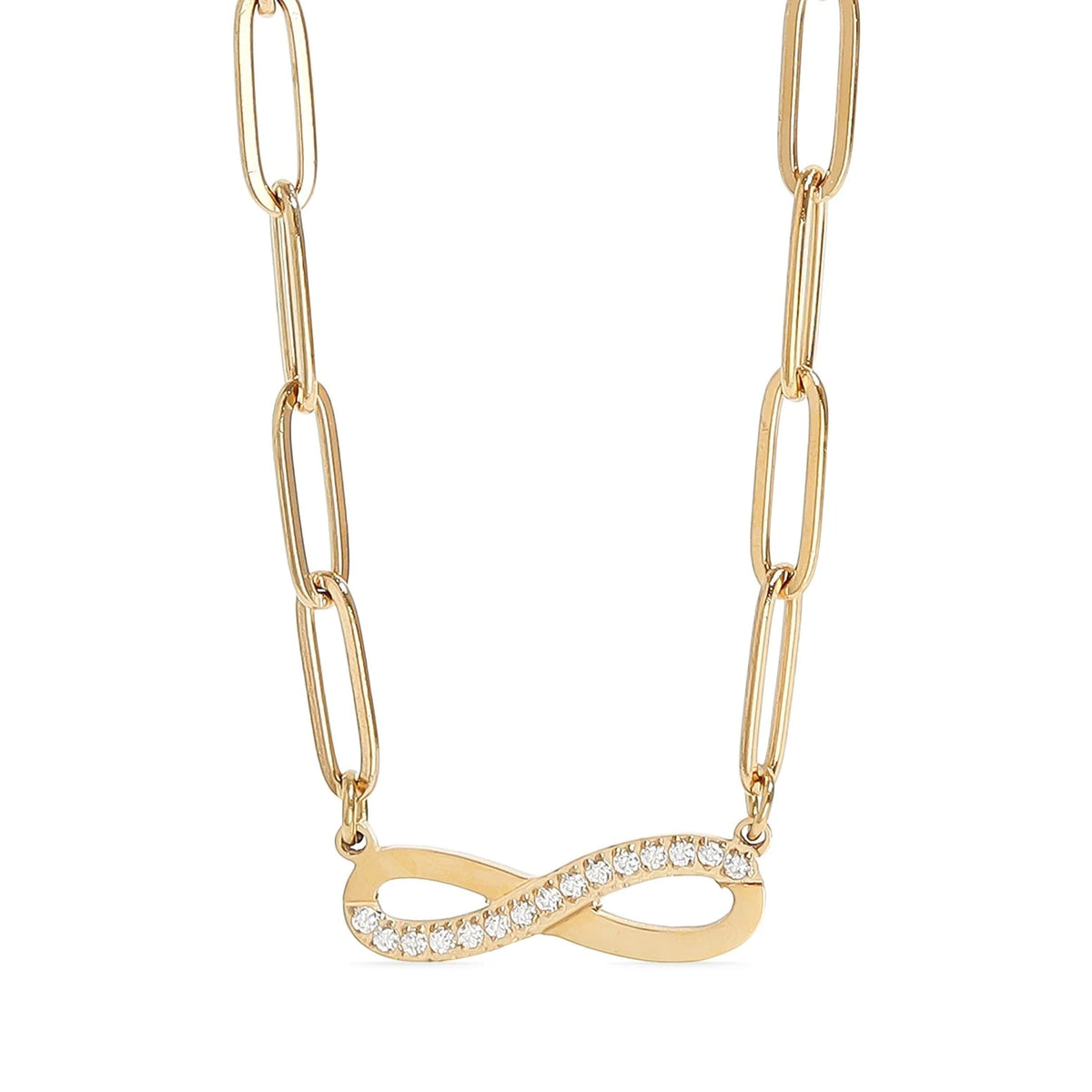 Bedazzled Infinity Charm Necklace