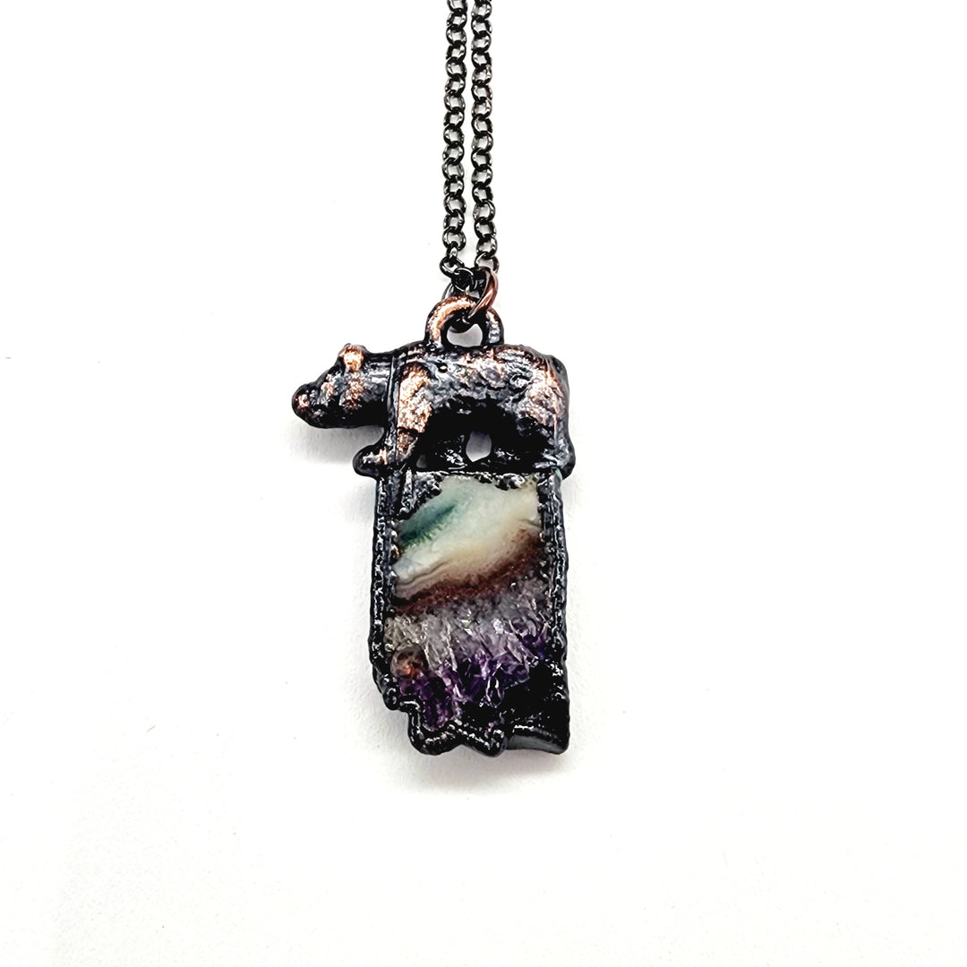 Amethyst Bear Pendant