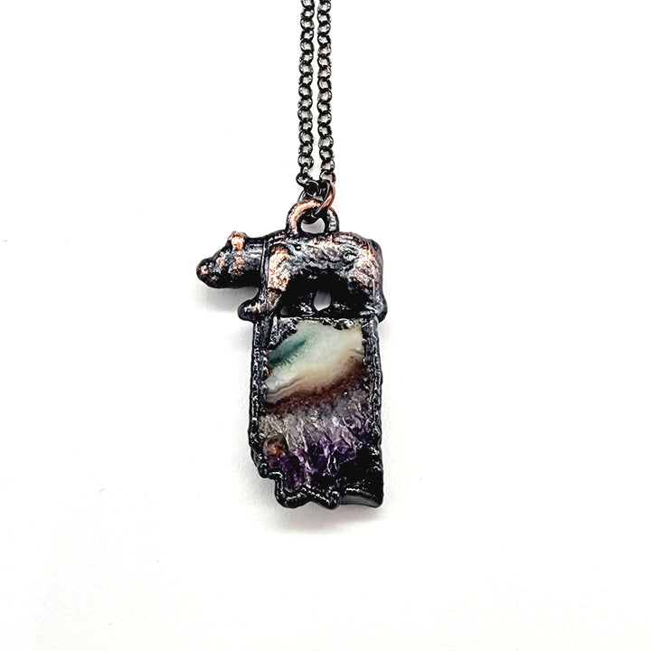 Amethyst Bear Pendant
