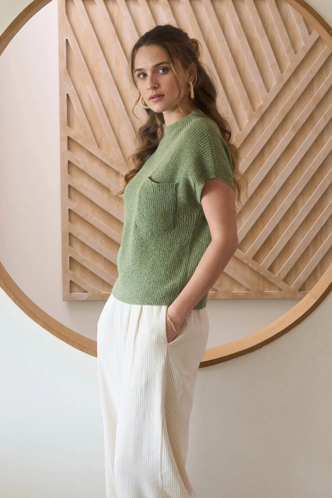 Mock Neck Sleeveless Knit Top