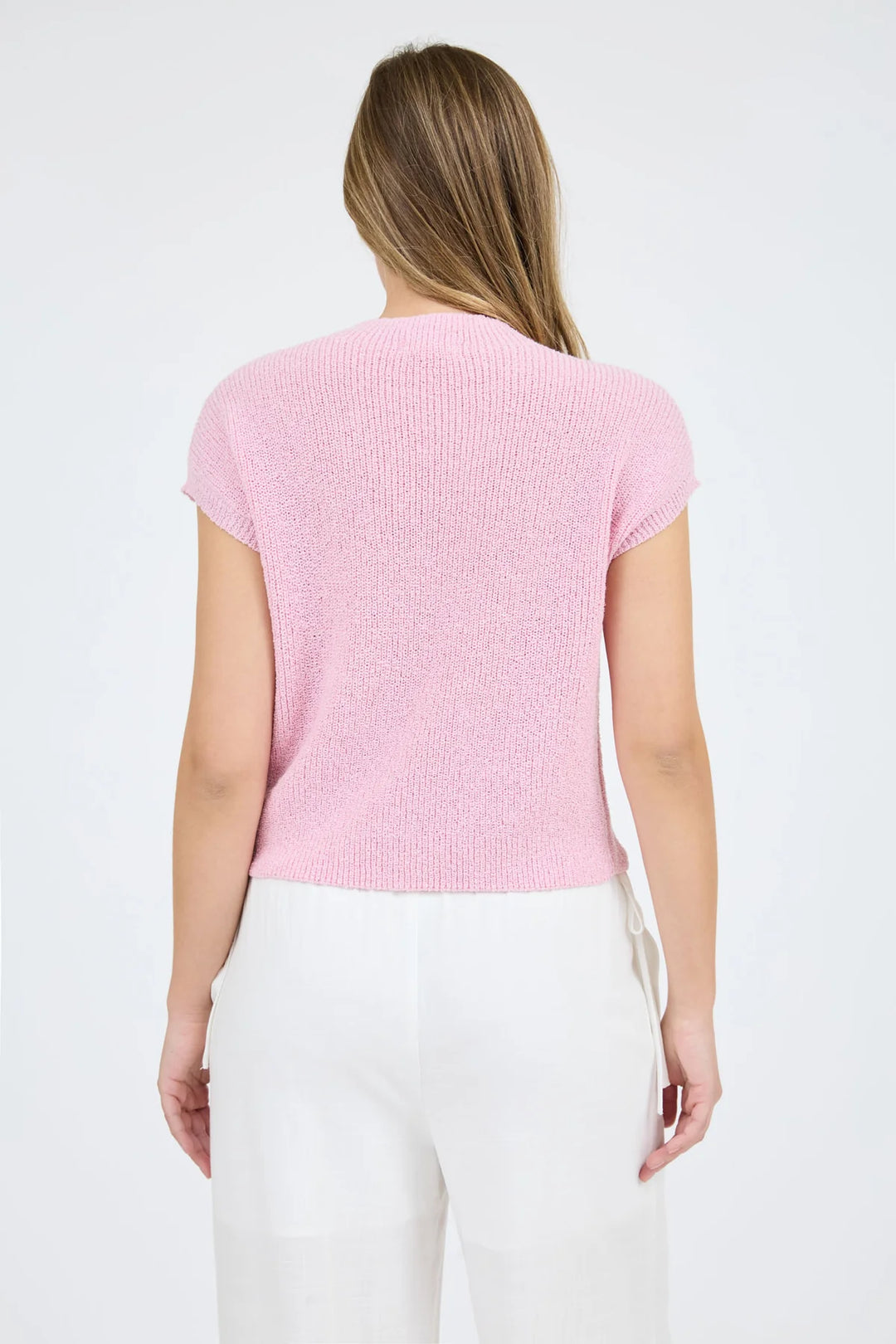 Mock Neck Sleeveless Knit Top