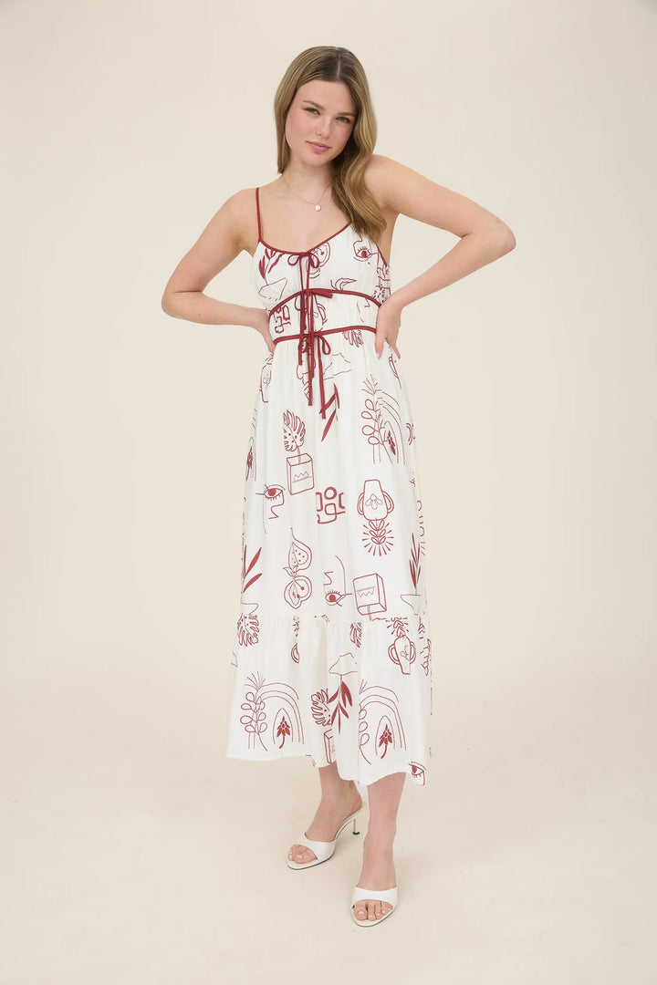 Doodle Print Dress