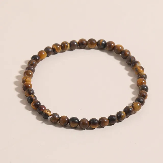 Single Beaded Agate Bracelet
