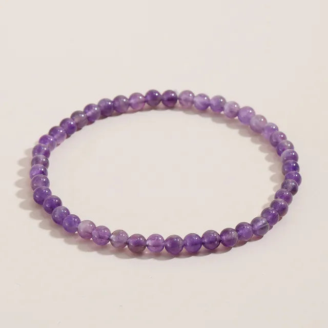 Single Beaded Agate Bracelet