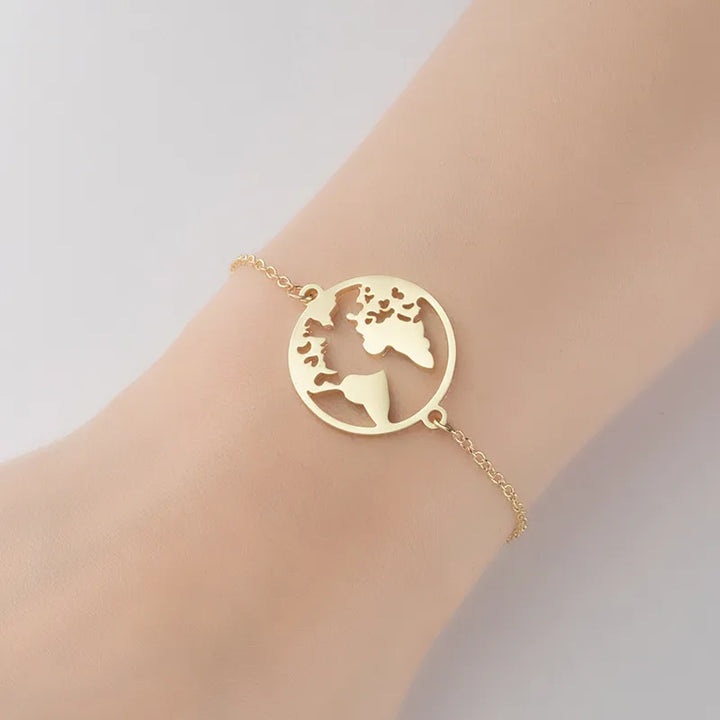 Dainty World Charm Bracelet