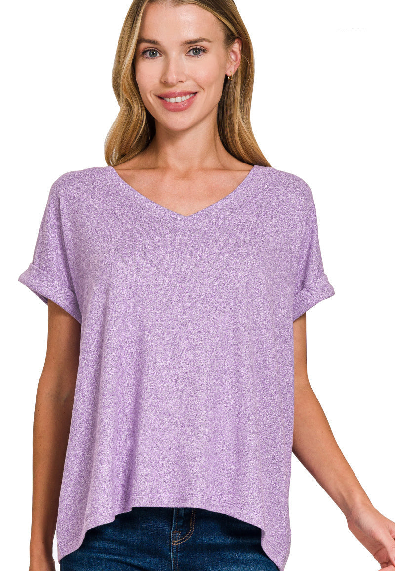 Short Sleeve Hacci Top