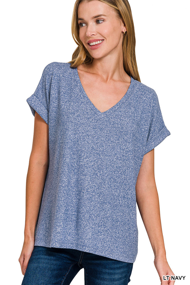 Short Sleeve Hacci Top