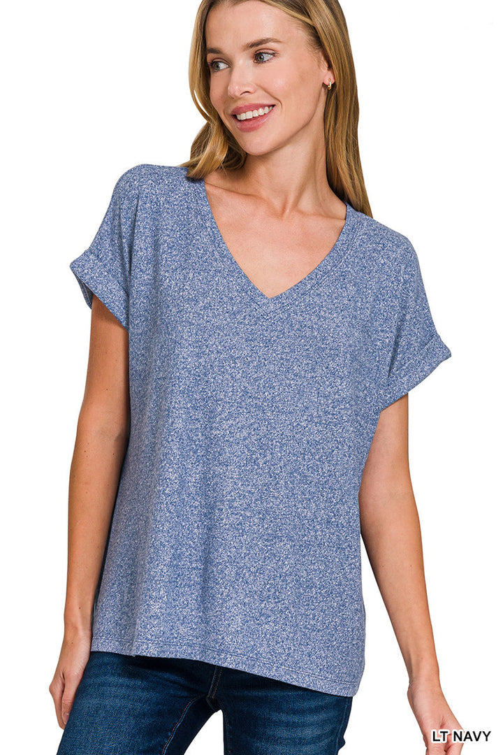Short Sleeve Hacci Top