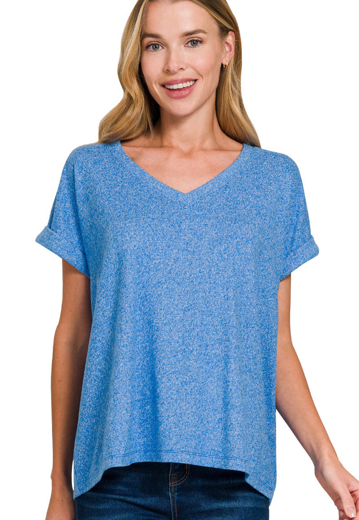 Short Sleeve Hacci Top
