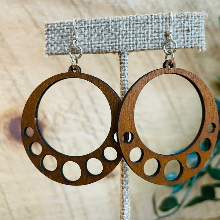 Inner Circles - Laser Cut Wooden Earrings