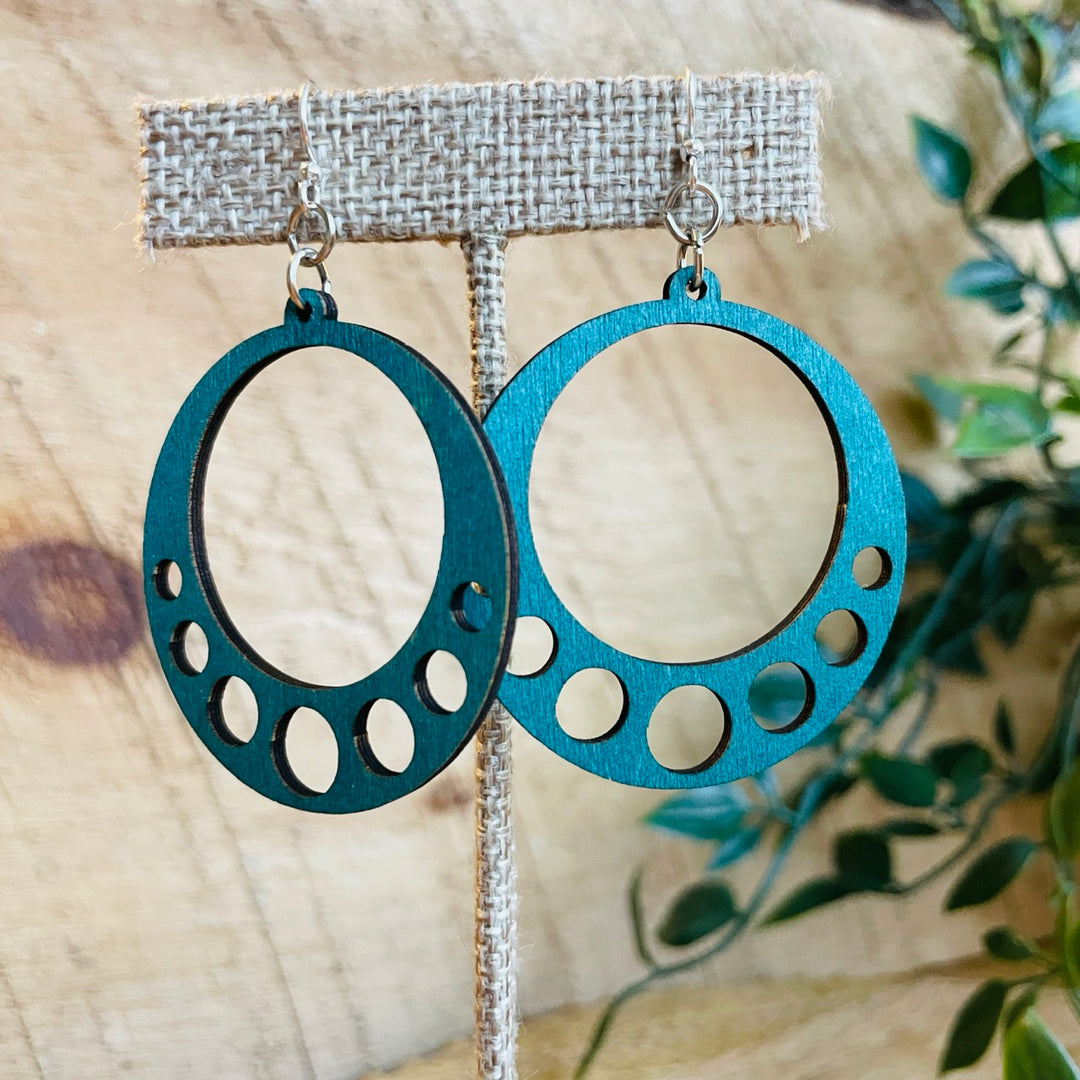 Inner Circles - Laser Cut Wooden Earrings