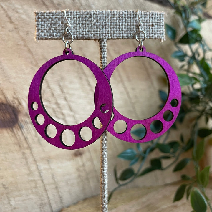 Inner Circles - Laser Cut Wooden Earrings