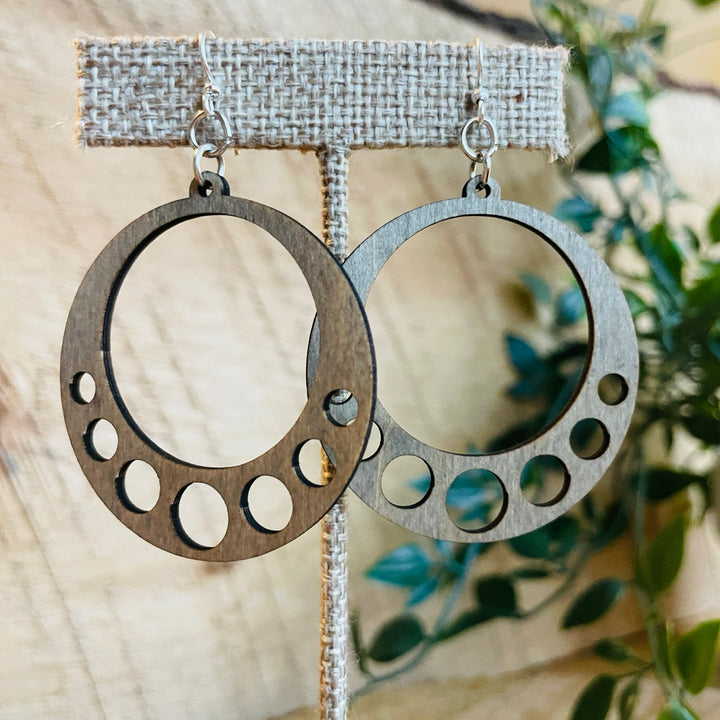 Inner Circles - Laser Cut Wooden Earrings