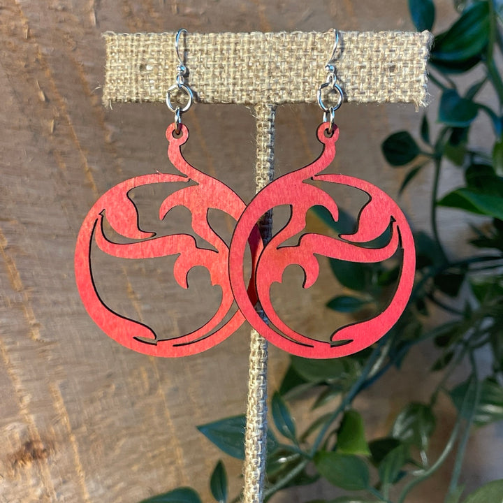 Circle Art -  Laser Cut Wooden Earrings