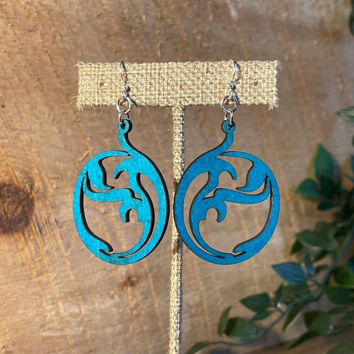 Circle Art -  Laser Cut Wooden Earrings