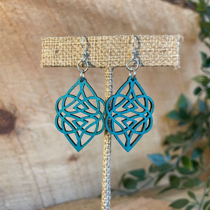 Celtic Hearts - Laser Cut Wooden Earring