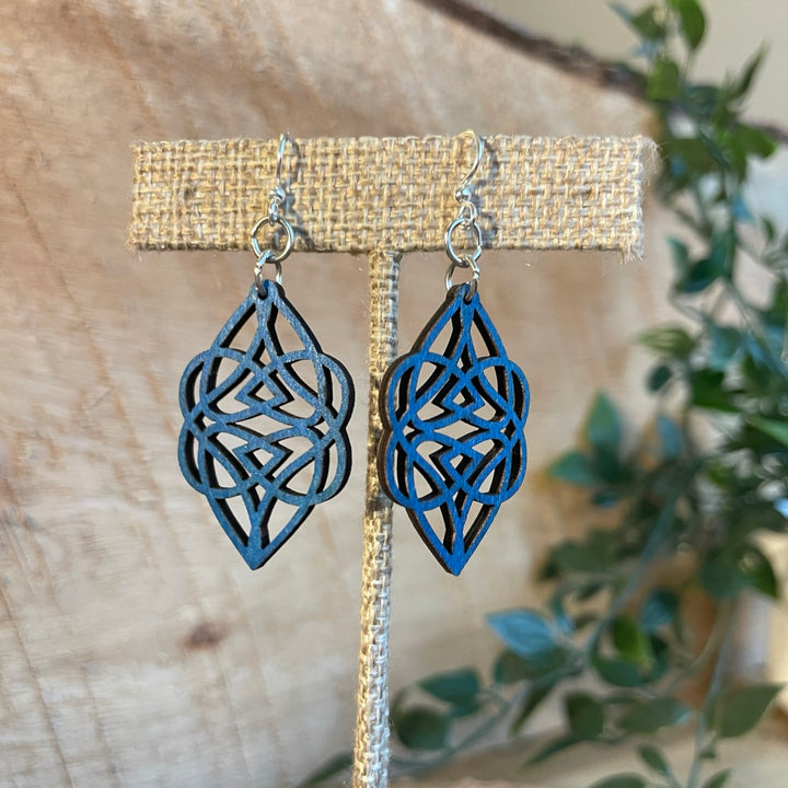 Celtic Hearts - Laser Cut Wooden Earring