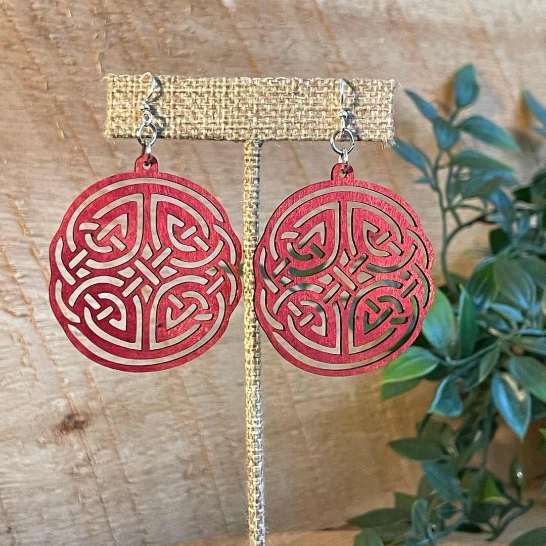 Irish Design - Laser Cut Wooden Earring