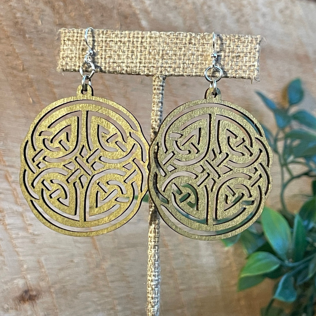 Irish Design - Laser Cut Wooden Earring