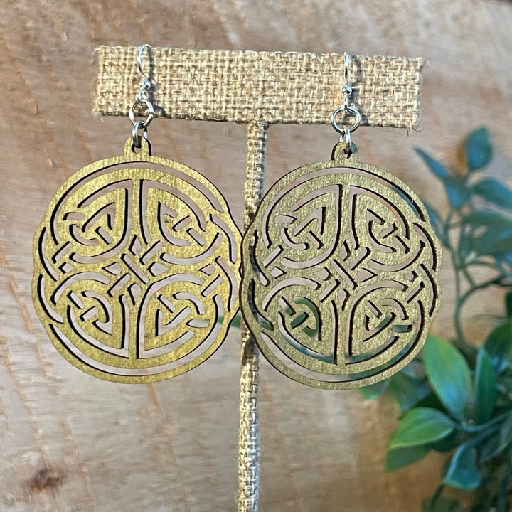 Irish Design - Laser Cut Wooden Earring