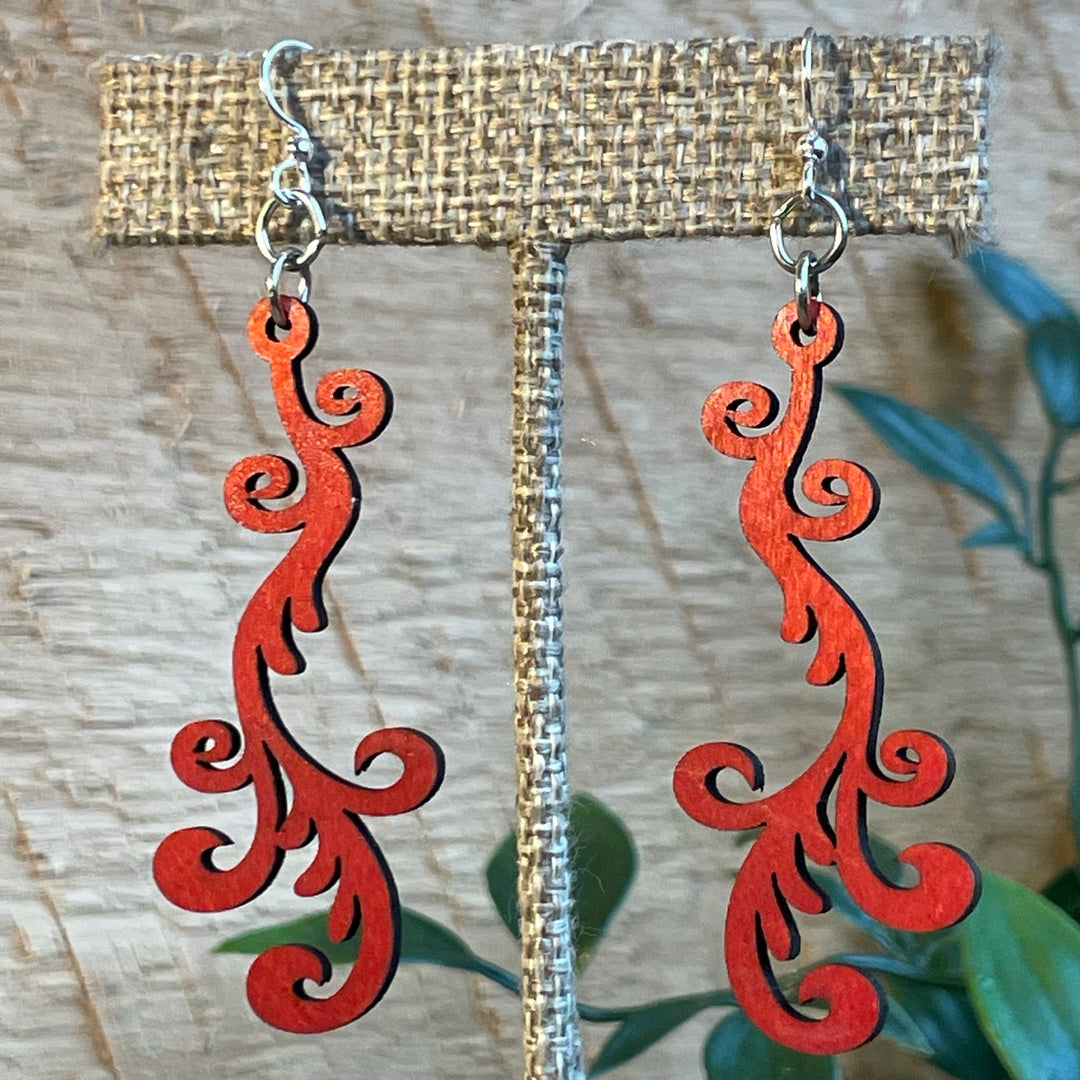 Falling Vine - Laser Cut Earring