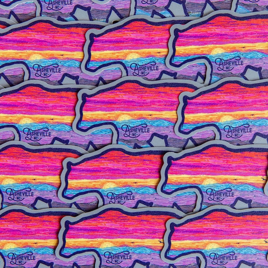 Sunset Bear Sticker