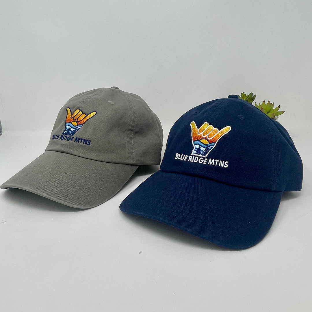 Blue Ridge Mountains Shaka Sign Cap