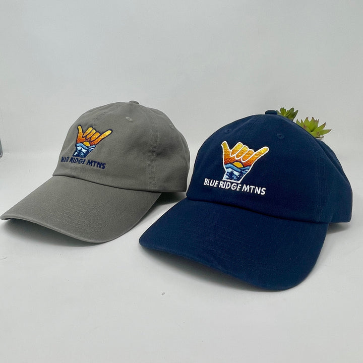 Blue Ridge Mountains Shaka Sign Cap