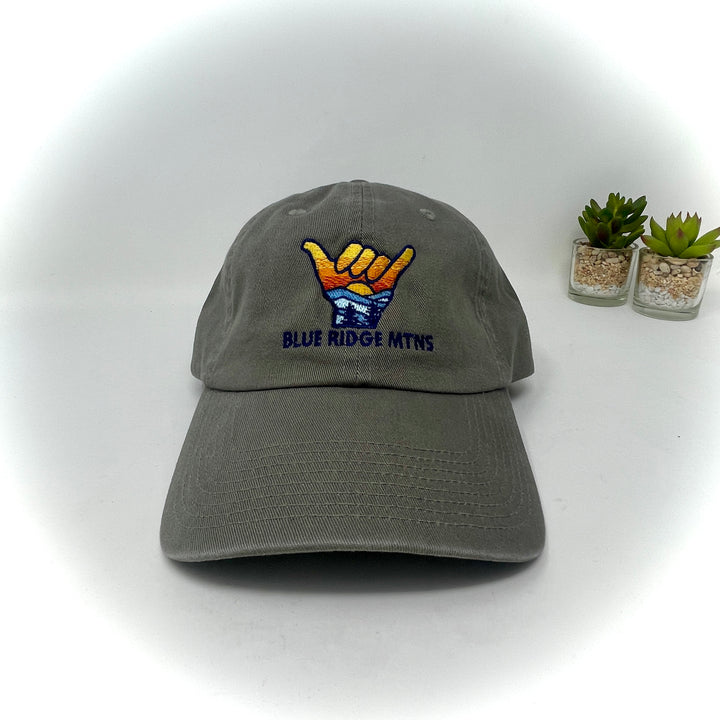Blue Ridge Mountains Shaka Sign Cap