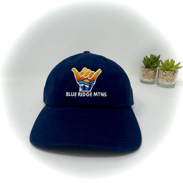Blue Ridge Mountains Shaka Sign Cap