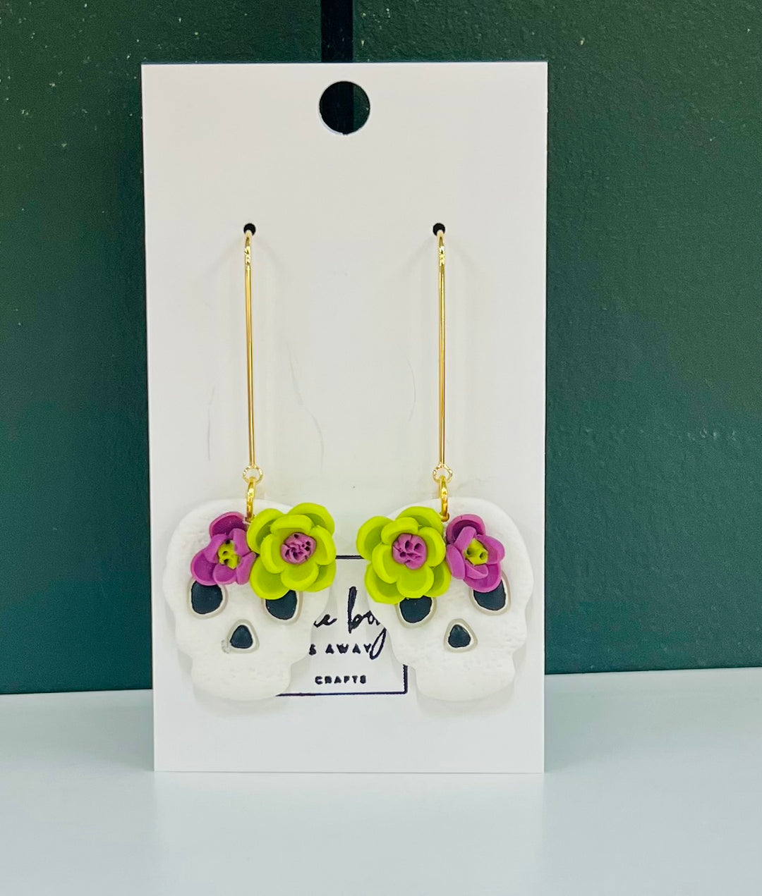 Polymer Clay Sugar Skulls Dangles