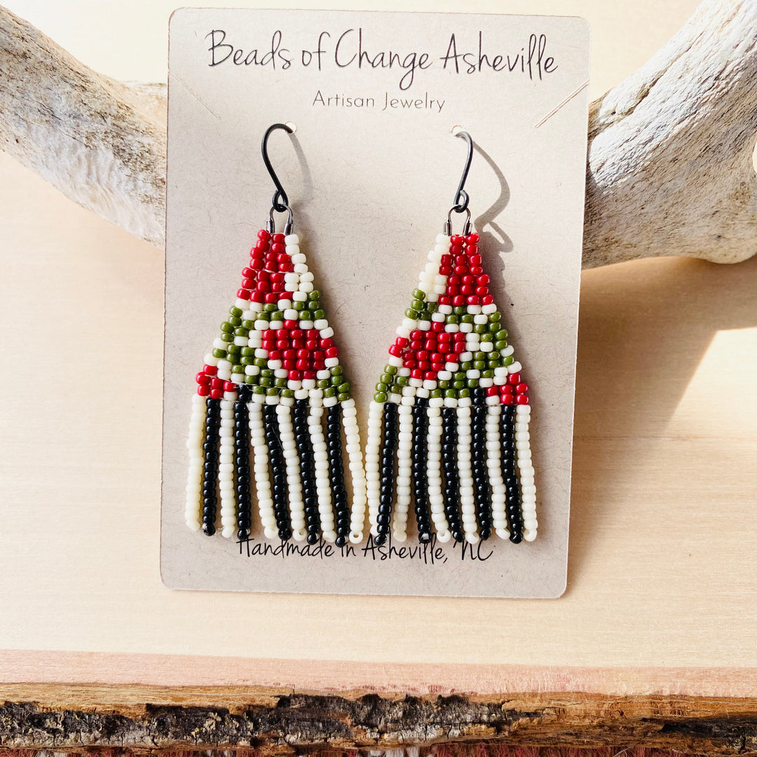 BOCA Floral And Stripe Earrings
