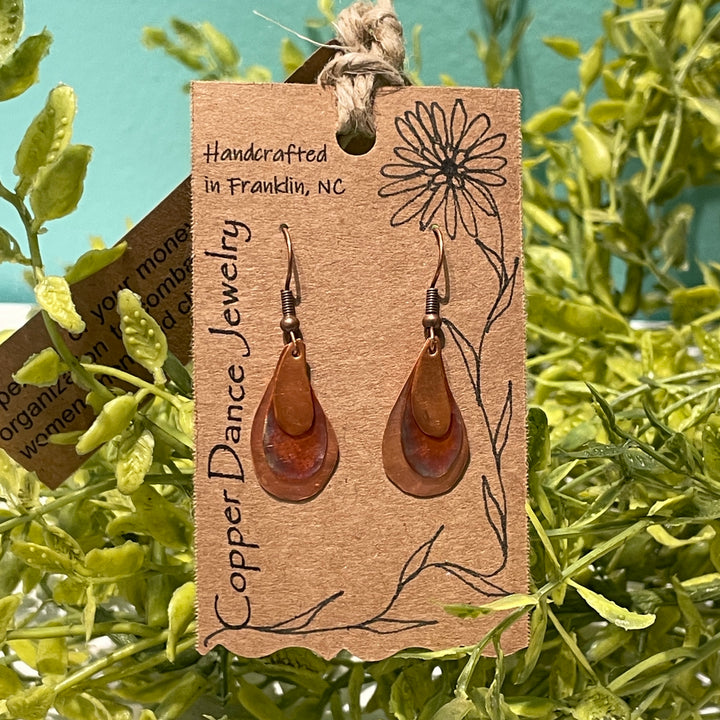 Copper Dance Jewelry - Layered Teardrop