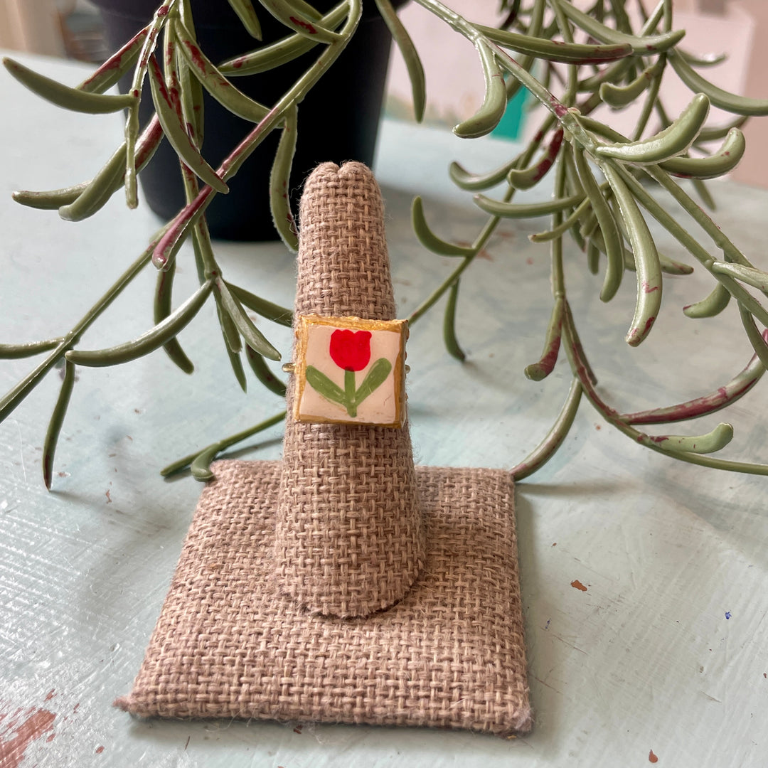 Petite Charm Ring