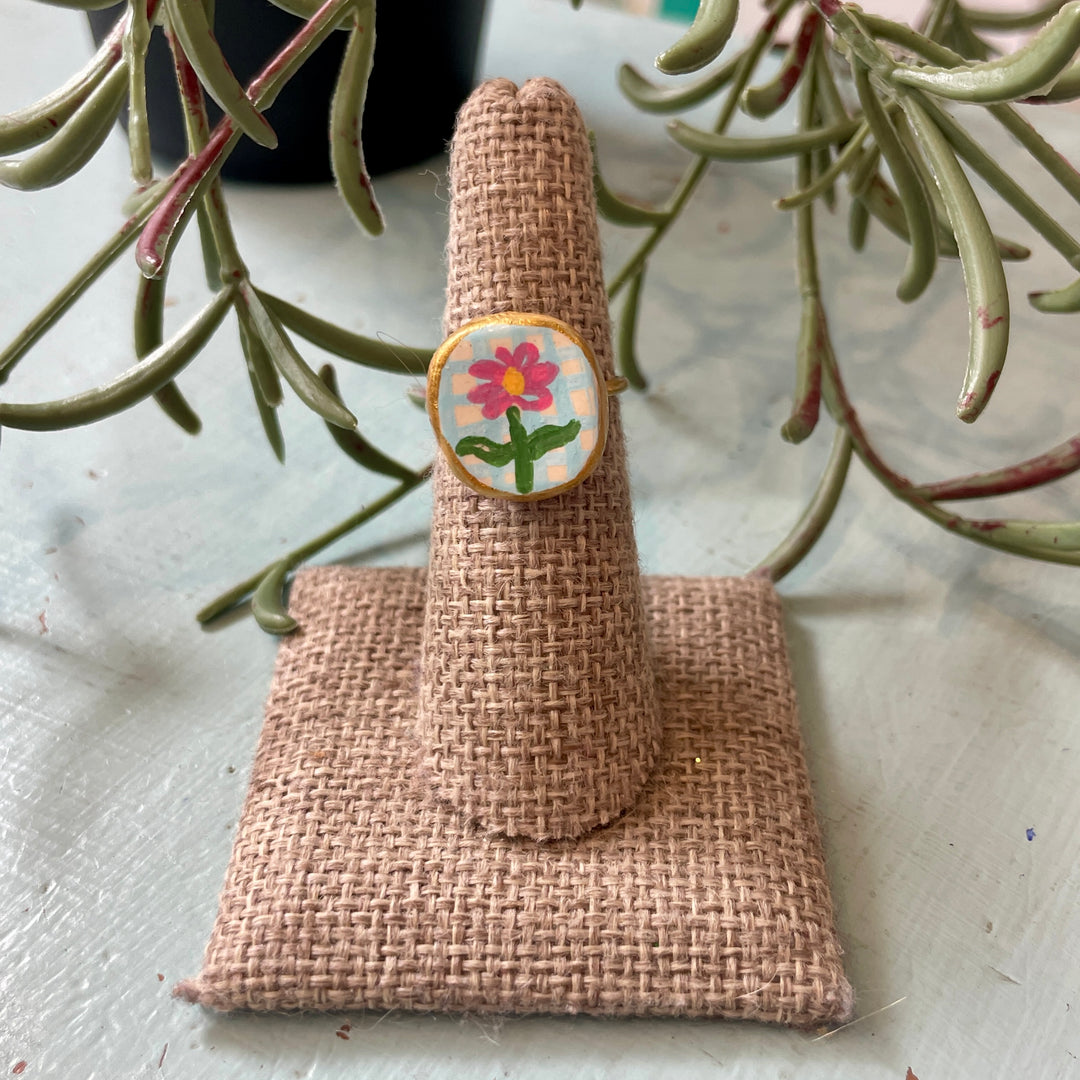 Petite Charm Ring