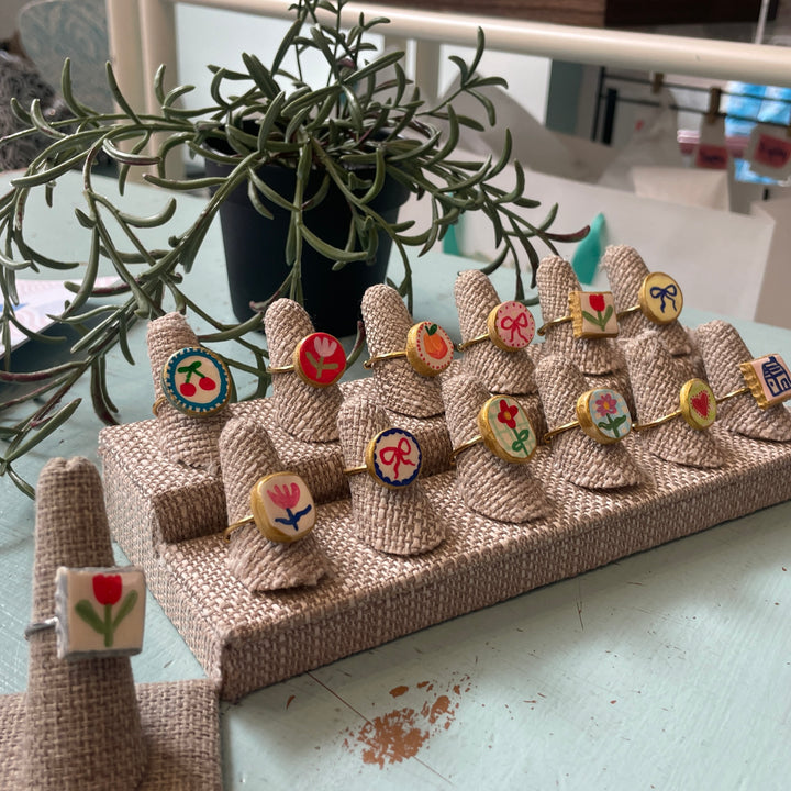 Petite Charm Ring