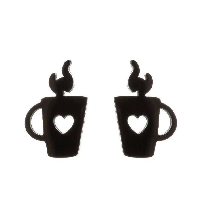 Hot Cup Of Love Studs