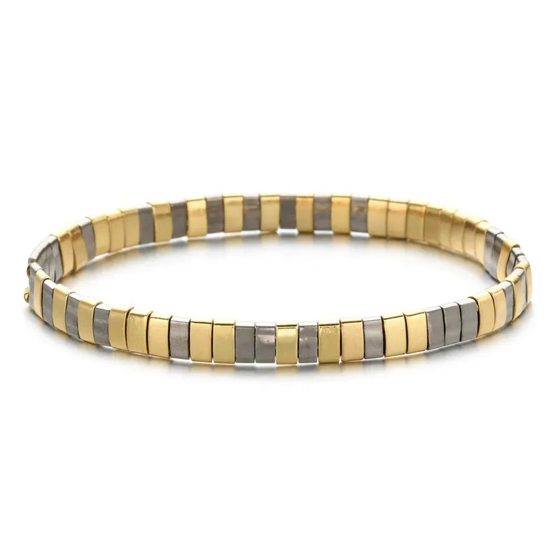 Color Block Stretch Bracelet