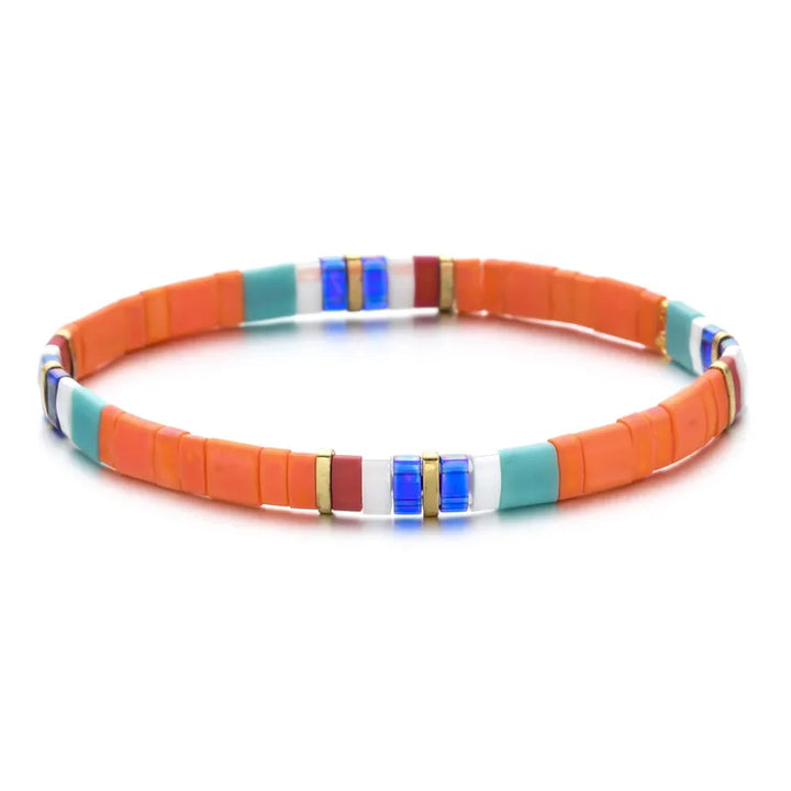 Color Block Stretch Bracelet