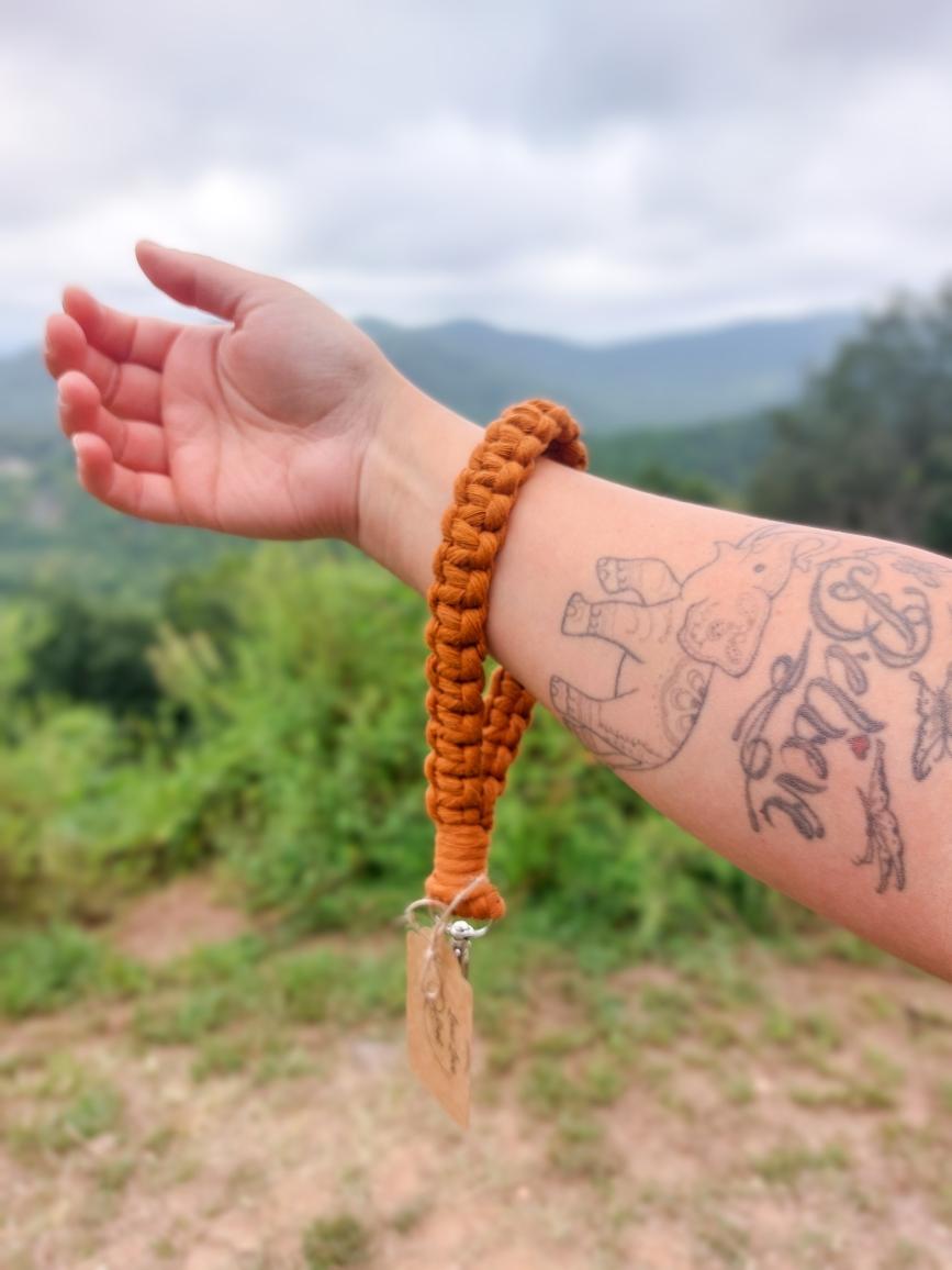Macramé Wristlet - Fall Colors
