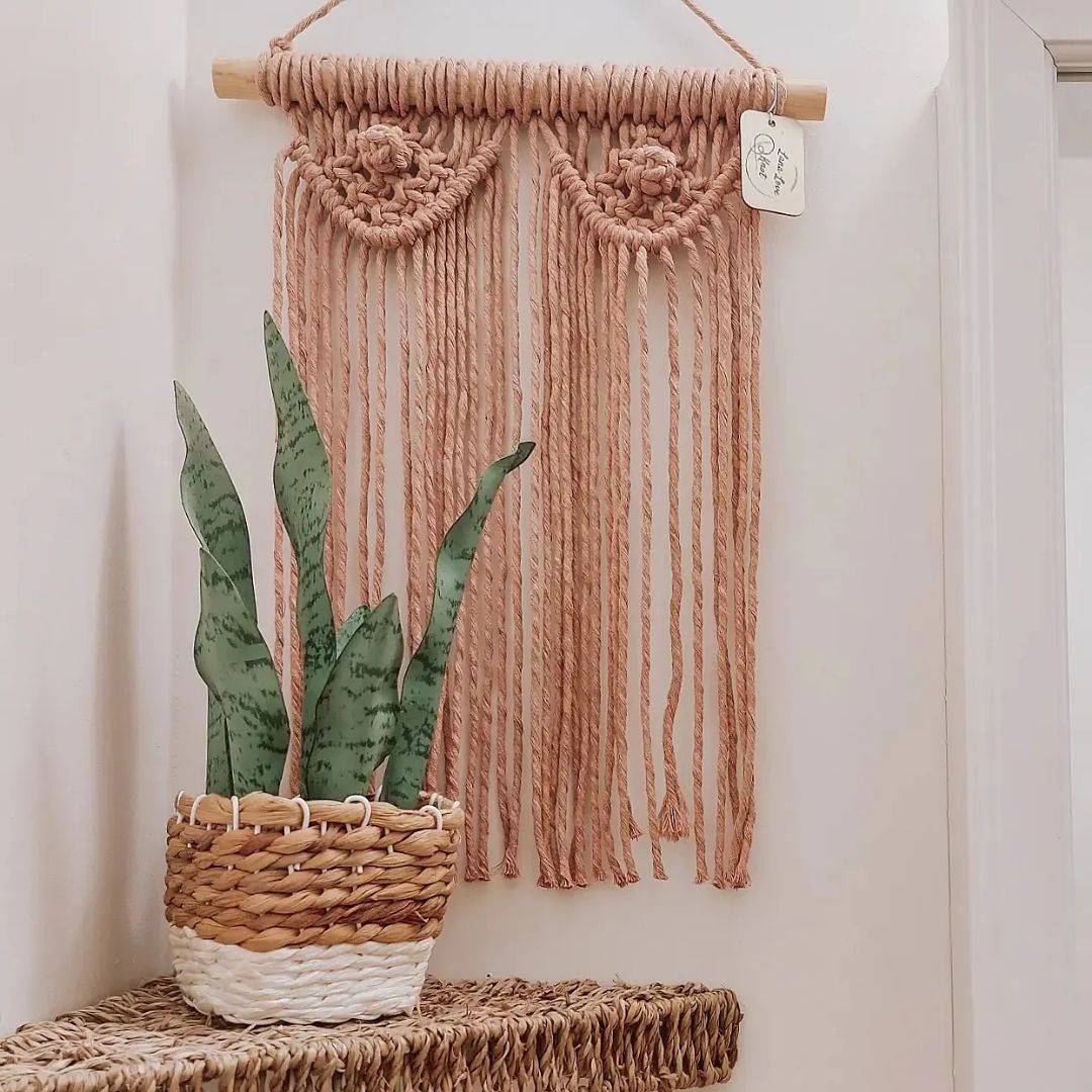 Driftwood + Macramé Boobies Wall Hanging