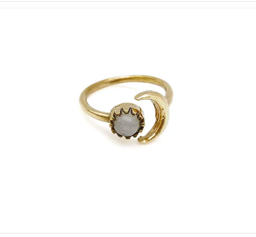 Dainty Gemstone Ring - Gold
