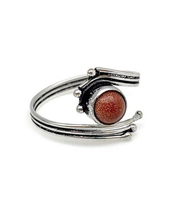 Dainty Gemstone Ring - Silver