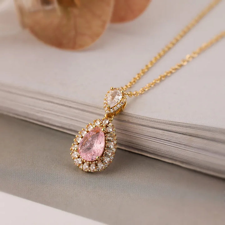 Bedazzled Teardrop Pendant