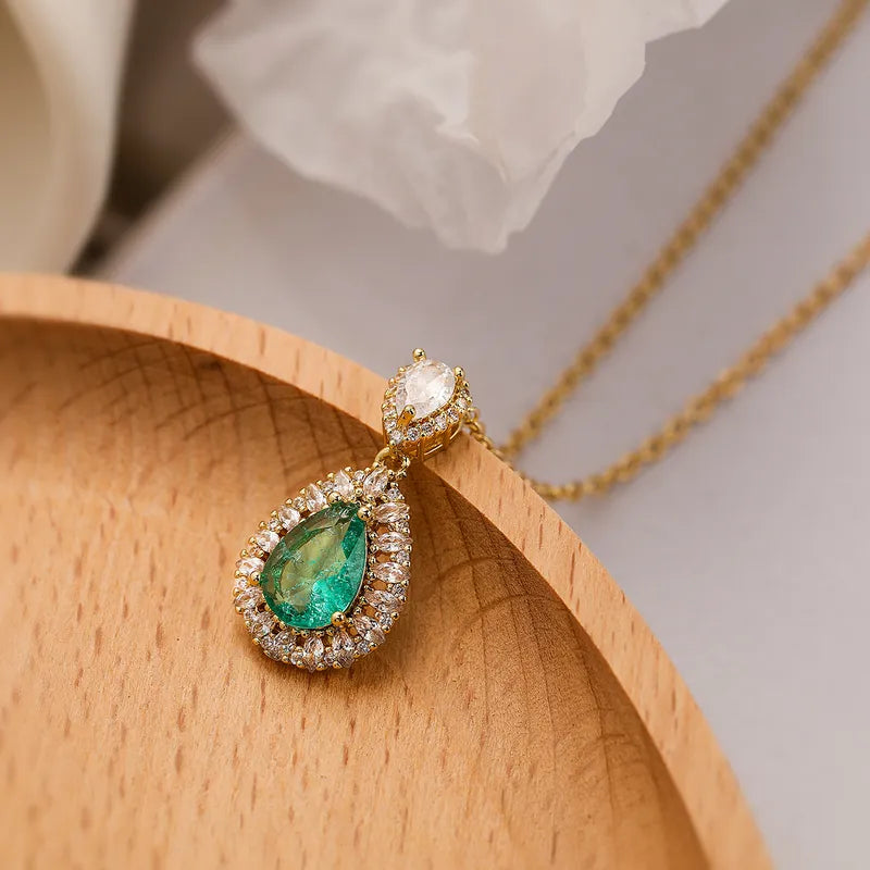 Bedazzled Teardrop Pendant