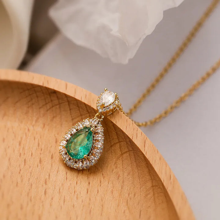 Bedazzled Teardrop Pendant