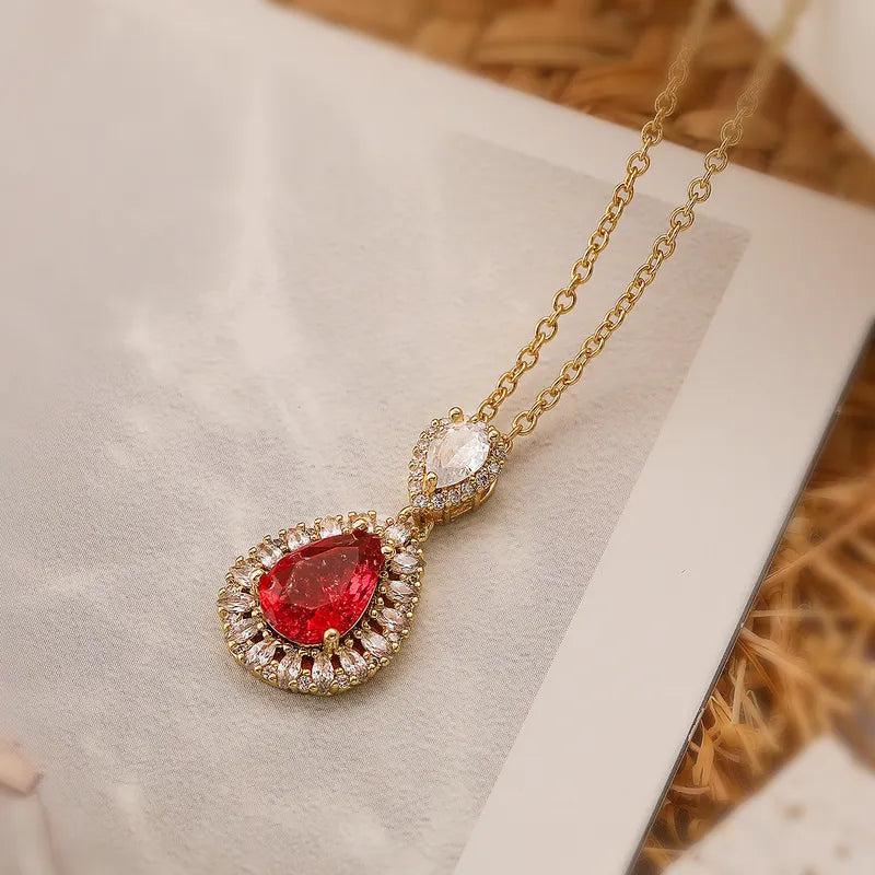 Bedazzled Teardrop Pendant